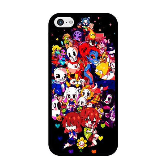 Undertale Black iPhone 5 | 5s Case-Rubber / Black (2D Case)-Xtracase