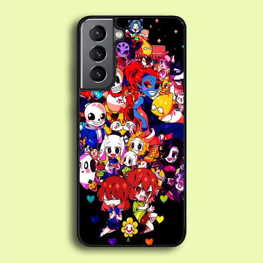 Undertale Black Samsung Galaxy A16 Case-Rubber / Black (2D Case)-Xtracase