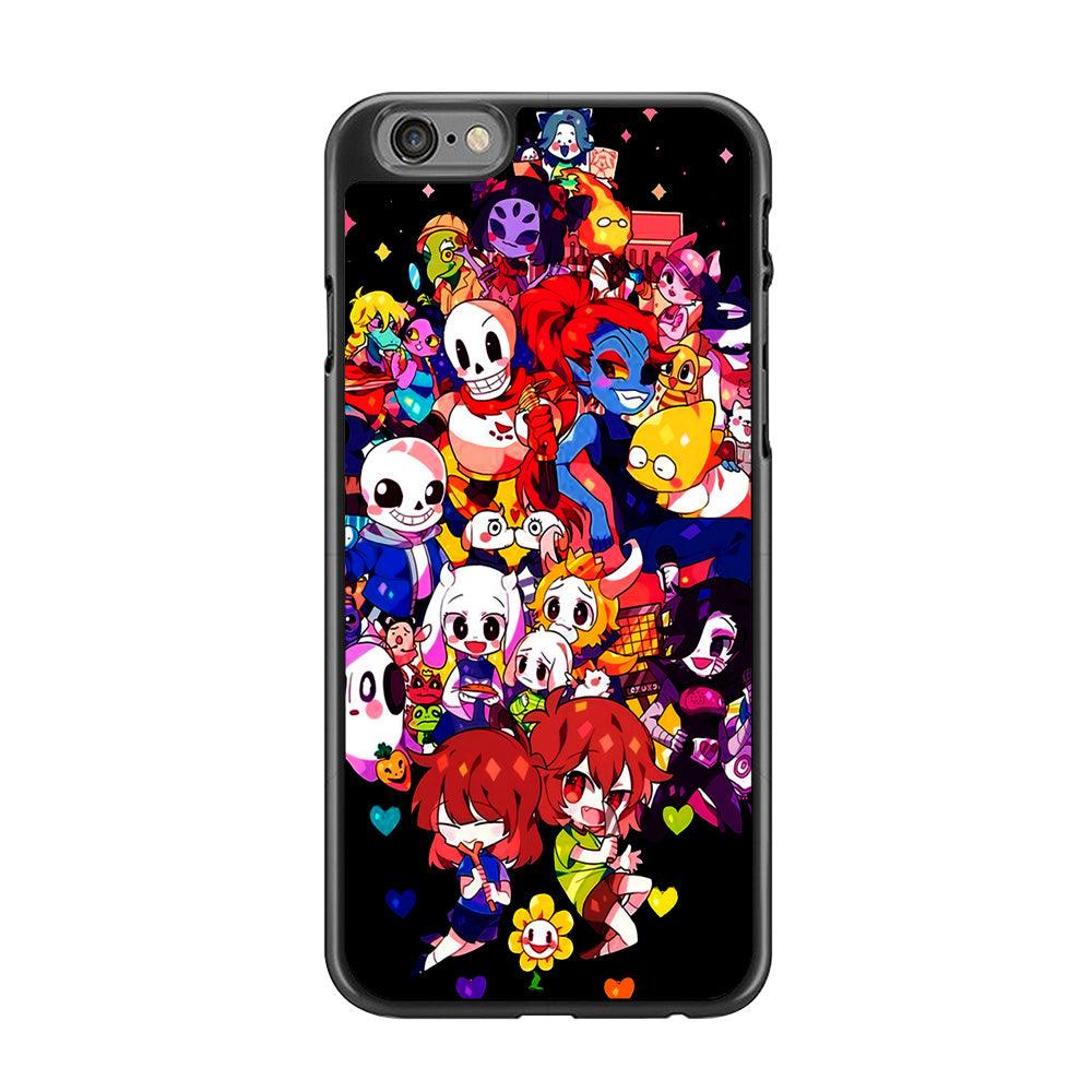 Undertale Black iPhone 6 Plus | 6s Plus Case-Rubber / Black (2D Case)-Xtracase