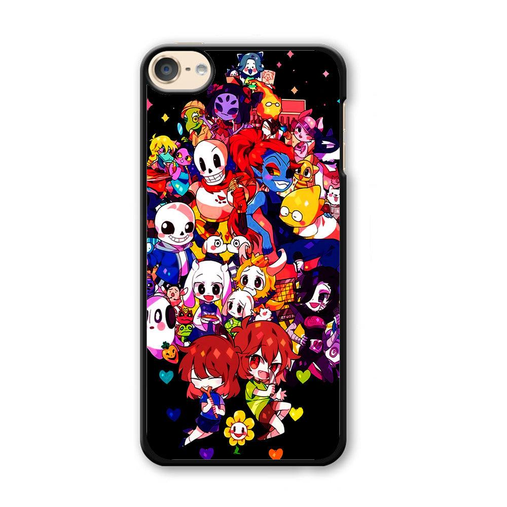 Undertale Black iPod Touch 6 Case-Plastic / Black (2D Case)-Xtracase
