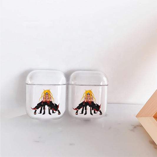 Uzumaki Naruto Kurama Mode Protective Clear Case Cover For Apple Airpods-Xtracase