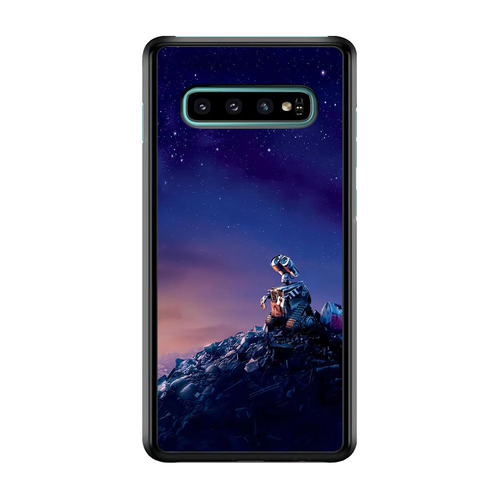 Wall-e Looks Up at The Sky Samsung Galaxy S10 Plus Case-Plastic / Full Wrap (3D Case)-Xtracase