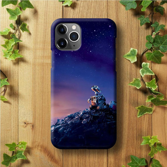 Wall-e Looks Up at The Sky iPhone 11 Pro Case-Plastic / Full Wrap (3D Case)-Xtracase
