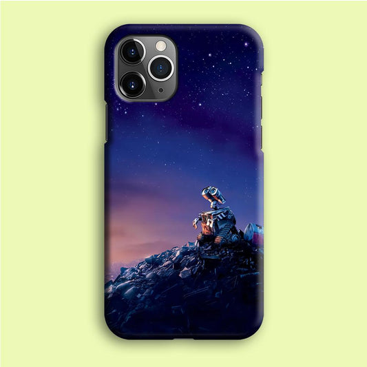 Wall-e Looks Up at The Sky iPhone 12 Pro Case-Plastic / Full Wrap (3D Case)-Xtracase