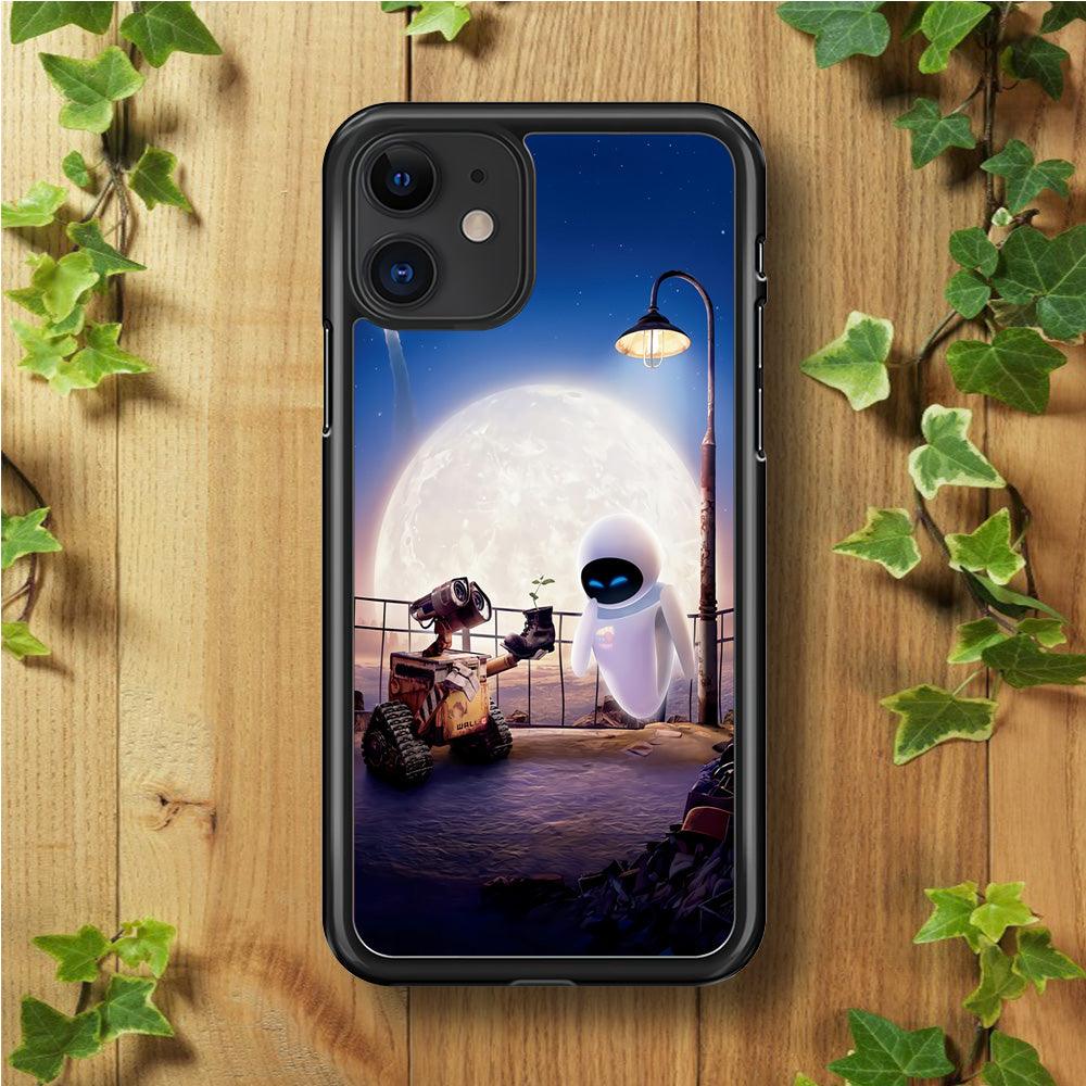 Wall-e With The Couple iPhone 11 Case-Rubber / Black (2D Case)-Xtracase