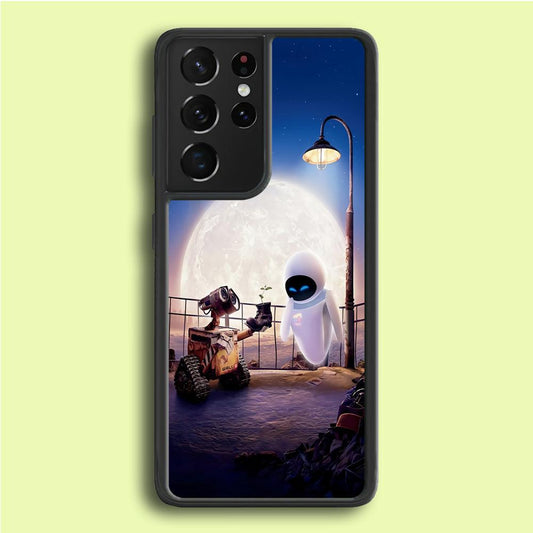 Wall-e With The Couple Samsung Galaxy S21 Ultra Case-Plastic / Full Wrap (3D Case)-Xtracase