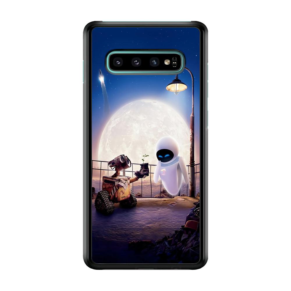 Wall-e With The Couple Samsung Galaxy S10 Case-Plastic / Full Wrap (3D Case)-Xtracase