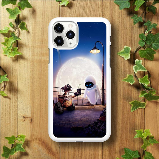Wall-e With The Couple iPhone 11 Pro Case-Rubber / White (2D Case)-Xtracase