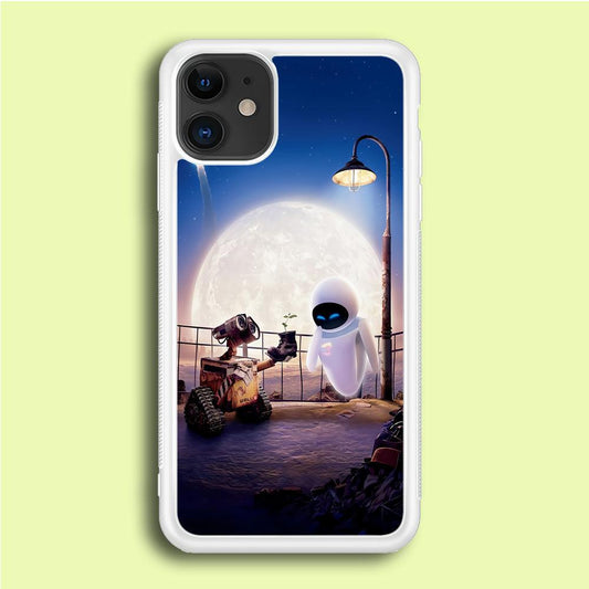 Wall-e With The Couple iPhone 12 Mini Case-Rubber / White (2D Case)-Xtracase