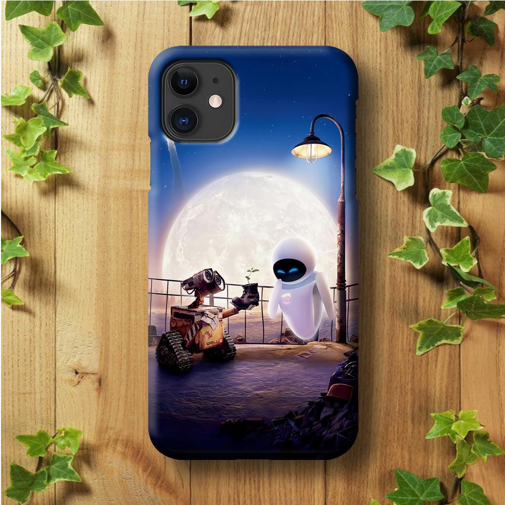 Wall-e With The Couple iPhone 11 Case-Plastic / Full Wrap (3D Case)-Xtracase