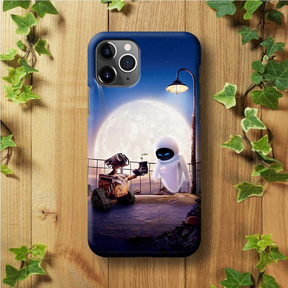 Wall-e With The Couple iPhone 11 Pro Case-Plastic / Full Wrap (3D Case)-Xtracase