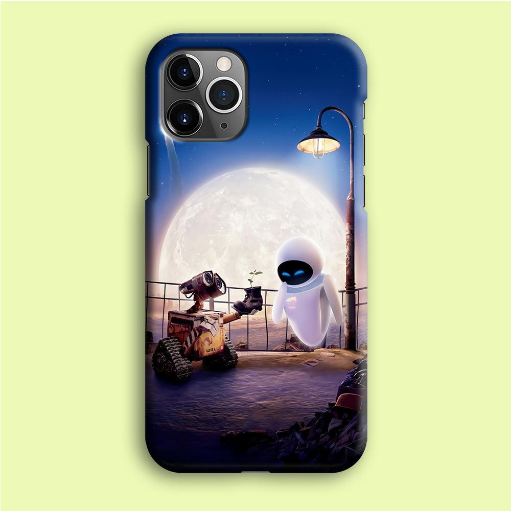Wall-e With The Couple iPhone 12 Pro Case-Plastic / Full Wrap (3D Case)-Xtracase