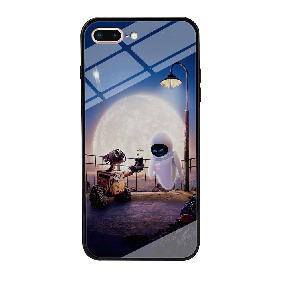 Wall-e With The Couple iPhone 8 Plus Case-Tempered Glass Case-Xtracase