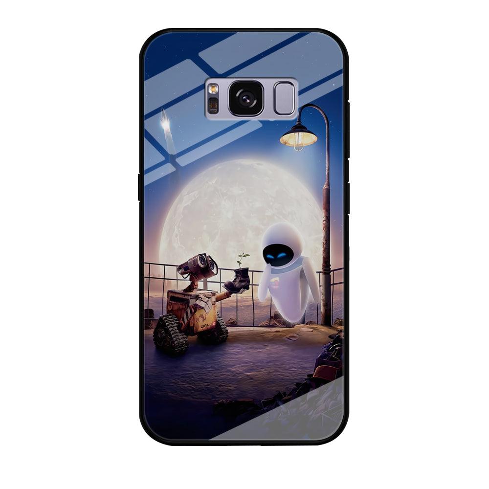Wall-e With The Couple Samsung Galaxy S8 Case-Tempered Glass Case-Xtracase