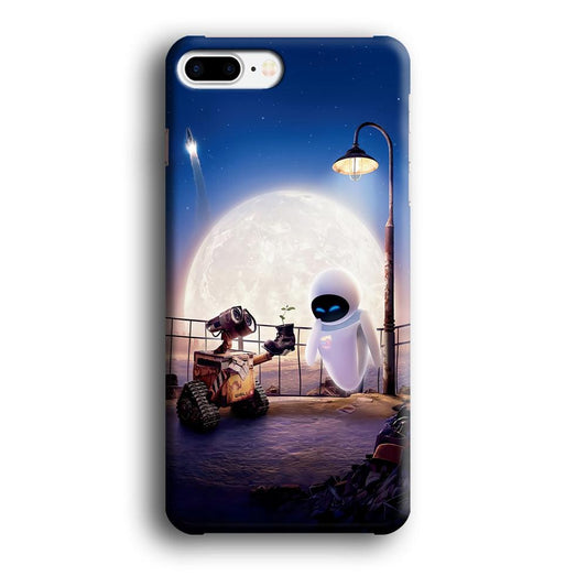 Wall-e With The Couple iPhone 8 Plus Case-Plastic / Full Wrap (3D Case)-Xtracase