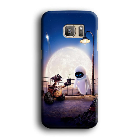 Wall-e With The Couple Samsung Galaxy S7 Edge Case-Plastic / Full Wrap (3D Case)-Xtracase