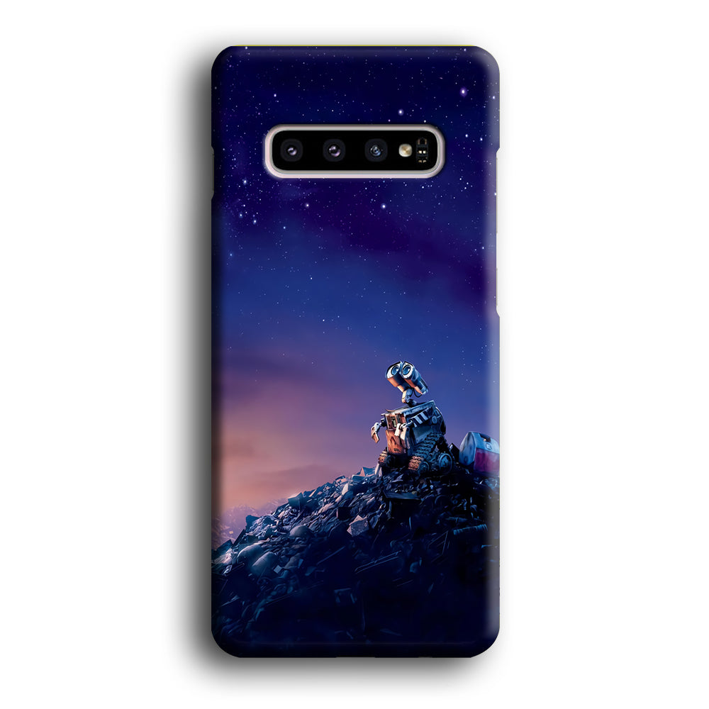 Wall-e Looks Up at The Sky Samsung Galaxy S10 Plus Case