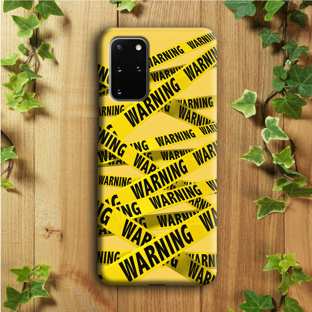 Warning Line Yellow Samsung Galaxy S20 Plus Case