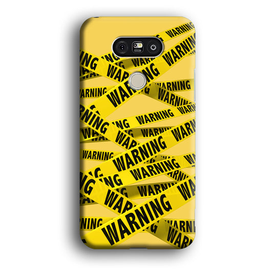 Warning Line Yellow LG G5 3D Case
