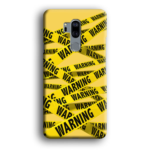 Warning Line Yellow LG G7 ThinQ 3D Case