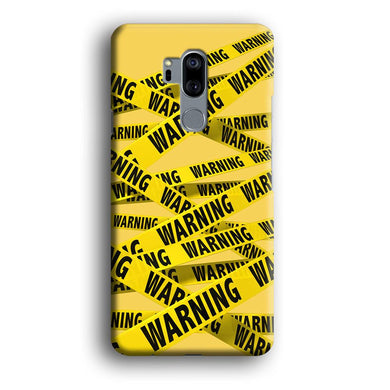 Warning Line Yellow LG G7 ThinQ 3D Case