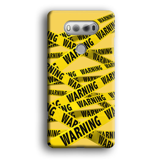 Warning Line Yellow LG V20 3D Case