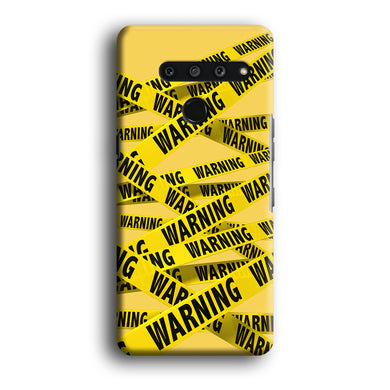 Warning Line Yellow LG V50 3D Case