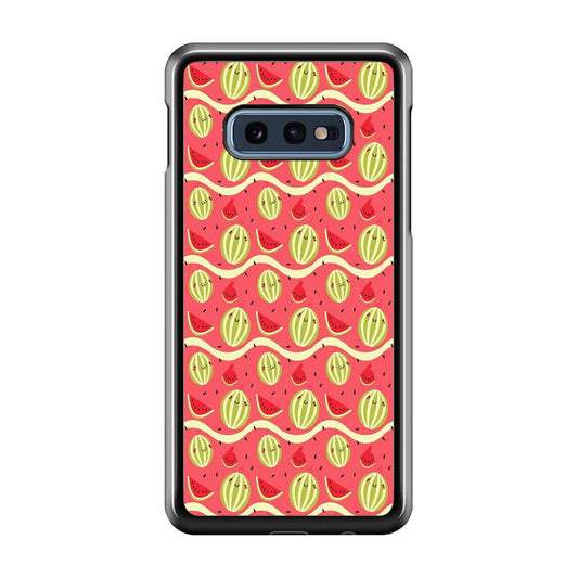 Watermelon Pattern Red Samsung Galaxy S10E Case-Plastic / Full Wrap (3D Case)-Xtracase