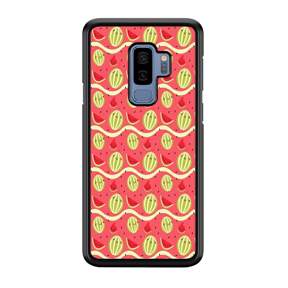 Watermelon Pattern Red Samsung Galaxy S9 Plus Case-Plastic / Full Wrap (3D Case)-Xtracase