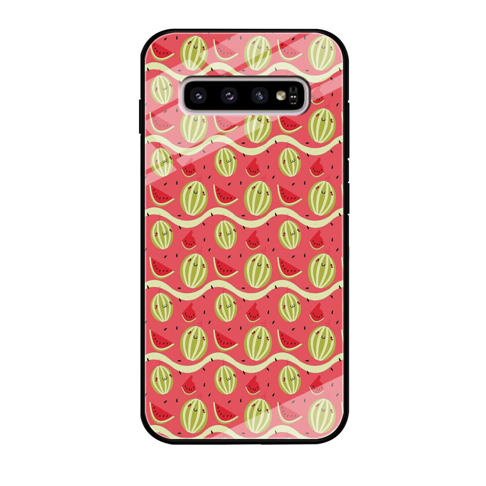 Watermelon Pattern Red Samsung Galaxy S10 Plus Case