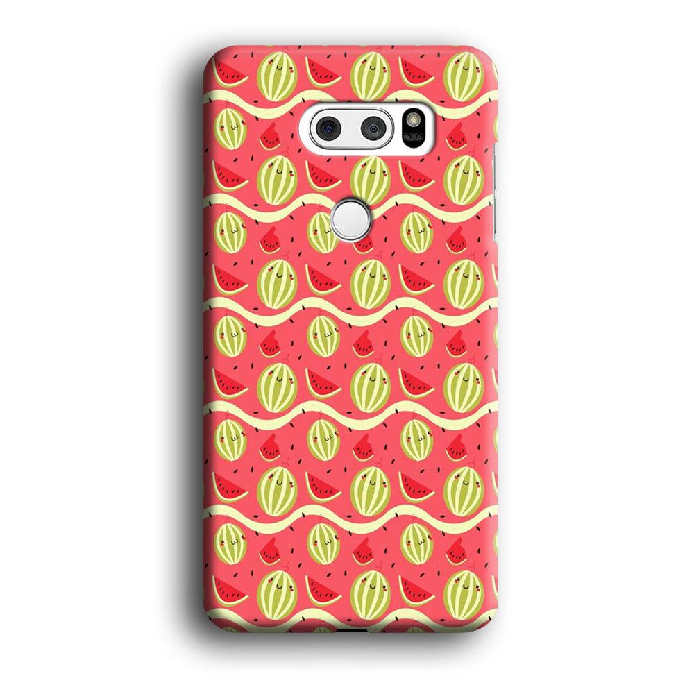 Watermelon Pattern Red LG V30 3D Case-Xtracase