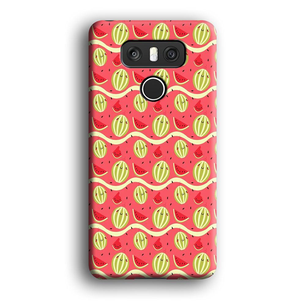 Watermelon Pattern Red LG G6 3D Case-Xtracase