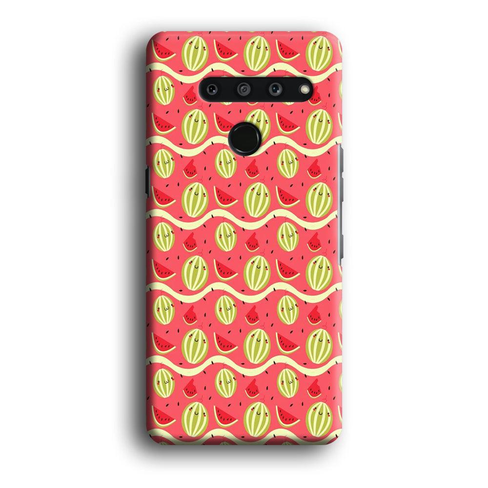 Watermelon Pattern Red LG V50 3D Case-Xtracase