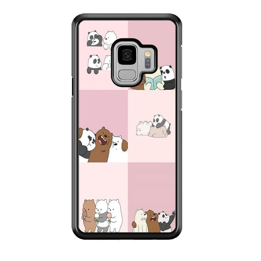 We Bare Bear Daily Life Samsung Galaxy S9 Case-Plastic / Full Wrap (3D Case)-Xtracase