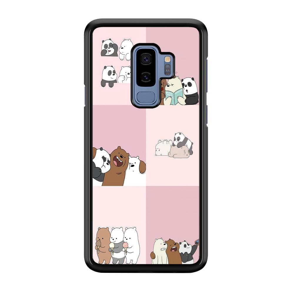 We Bare Bear Daily Life Samsung Galaxy S9 Plus Case-Plastic / Full Wrap (3D Case)-Xtracase