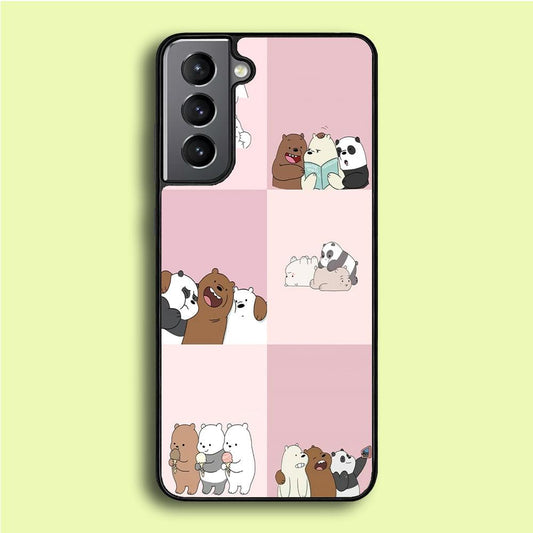We Bare Bear Daily Life Samsung Galaxy A16 Case-Rubber / White (2D Case)-Xtracase