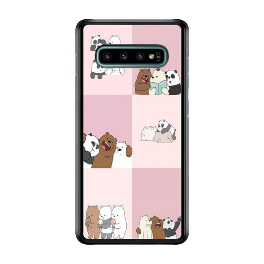 We Bare Bear Daily Life Samsung Galaxy S10 Plus Case-Plastic / Full Wrap (3D Case)-Xtracase
