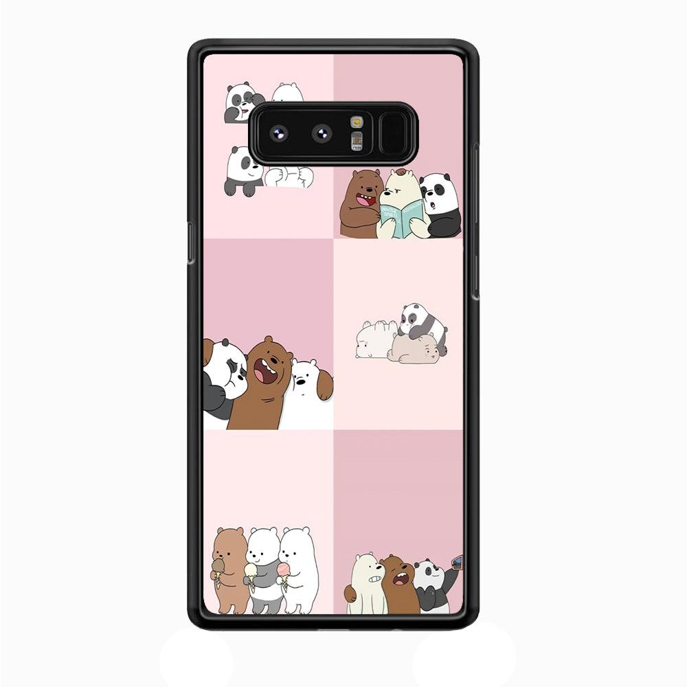 We Bare Bear Daily Life Samsung Galaxy Note 8 Case-Plastic / Full Wrap (3D Case)-Xtracase