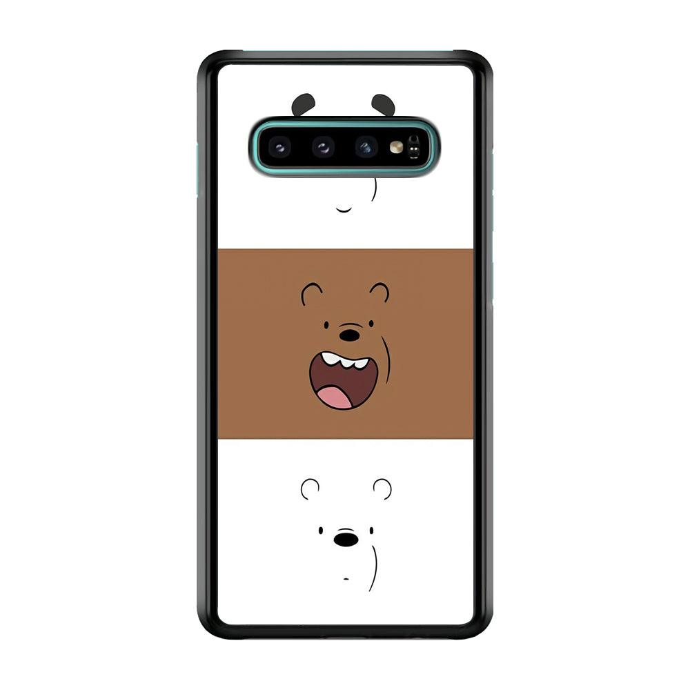We Bare Bear Face Samsung Galaxy S10 Plus Case-Plastic / Full Wrap (3D Case)-Xtracase