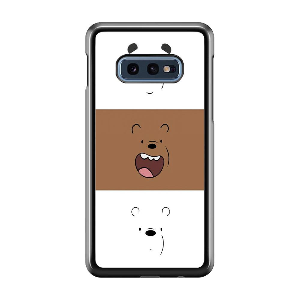 We Bare Bear Face Samsung Galaxy S10E Case-Plastic / Full Wrap (3D Case)-Xtracase