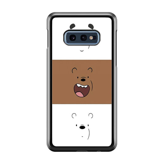 We Bare Bear Face Samsung Galaxy S10E Case-Plastic / Full Wrap (3D Case)-Xtracase