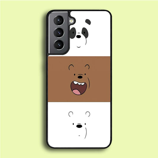 We Bare Bear Face Samsung Galaxy A16 Case-Plastic / Full Wrap (3D Case)-Xtracase