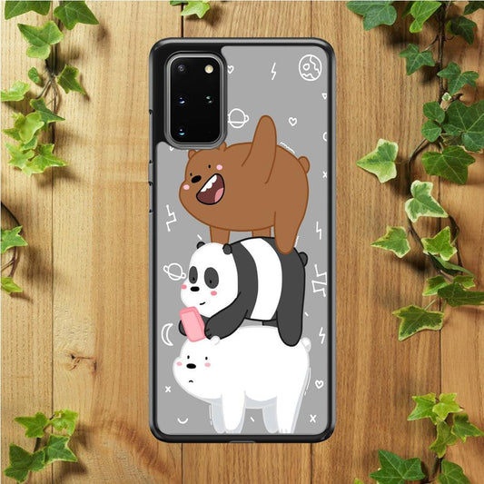We Bare Bear Overlap Samsung Galaxy S20 Plus Case-Plastic / Full Wrap (3D Case)-Xtracase