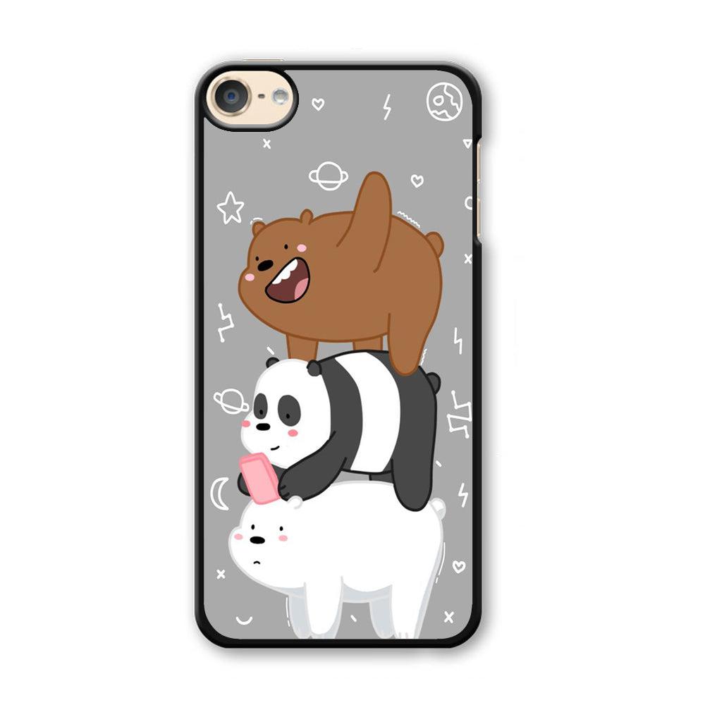 We Bare Bear Overlap iPod Touch 6 Case-Plastic / Full Wrap (3D Case)-Xtracase