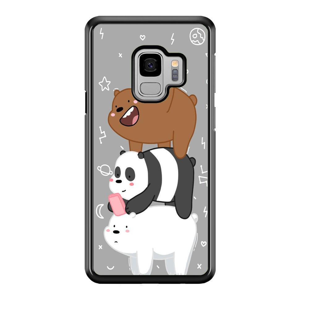 We Bare Bear Overlap Samsung Galaxy S9 Case-Plastic / Full Wrap (3D Case)-Xtracase