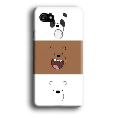 We Bare Bear Face Google Pixel 2 XL 3D Case