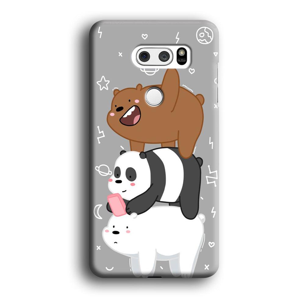 We Bare Bear Overlap LG V30 3D Case-Xtracase