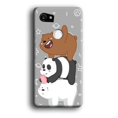 We Bare Bear Overlap Google Pixel 2 XL 3D Case