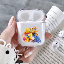 Load image into Gallery viewer, Winnie the Pooh Family Hard Plastic Protective Clear Case Cover For Apple Airpods