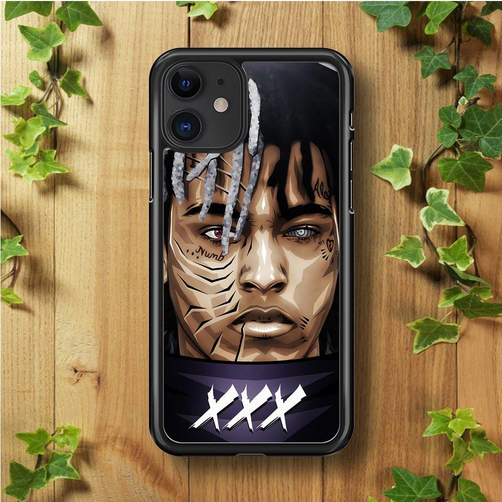XXXTentacion Anime Akatsuki iPhone 11 Case-Rubber / Black (2D Case)-Xtracase